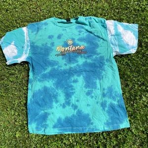 Tie dye graphic T shirt
